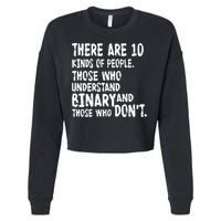 There Are 10 Kind of People Binary Cropped Pullover Crew