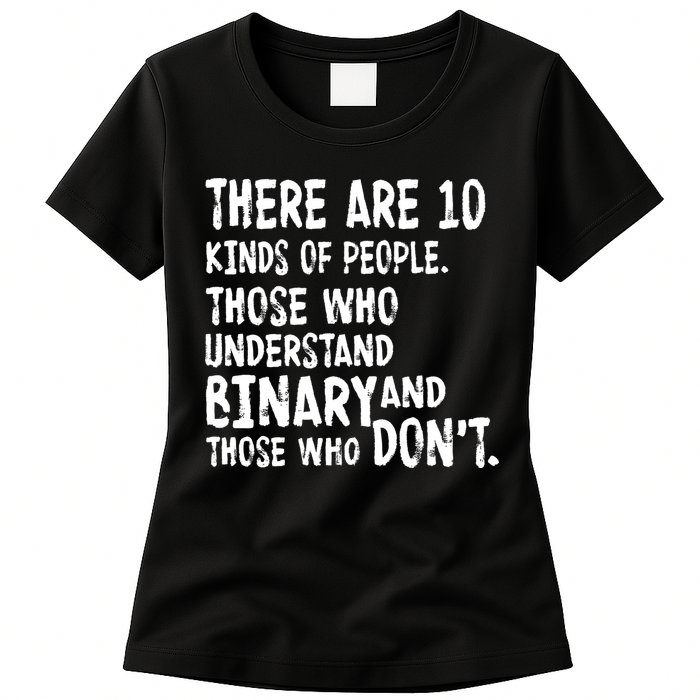 There Are 10 Kind of People Binary Womens T-Shirt