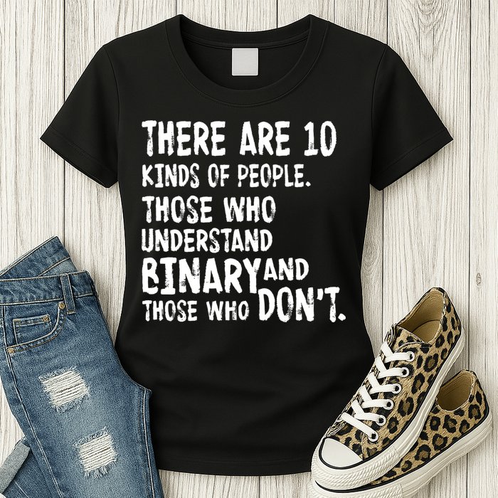 There Are 10 Kind of People Binary Womens T-Shirt