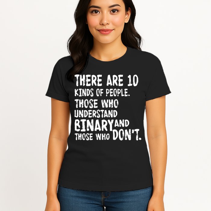 There Are 10 Kind of People Binary Womens T-Shirt