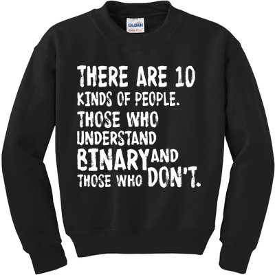 There Are 10 Kind of People Binary Kids Sweatshirt