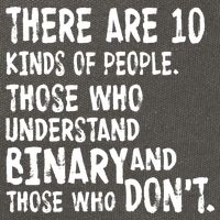 There Are 10 Kind of People Binary Cotton Canvas Backpack
