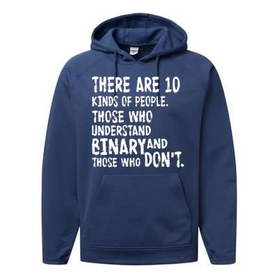 There Are 10 Kind of People Binary Performance Fleece Hoodie