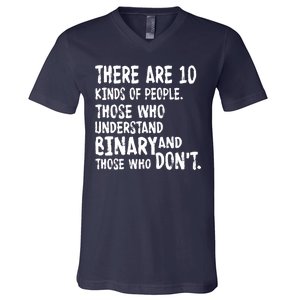 There Are 10 Kind of People Binary V-Neck T-Shirt