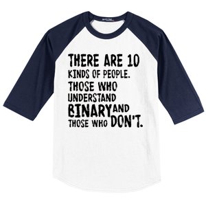 There Are 10 Kind of People Binary Baseball Sleeve Shirt