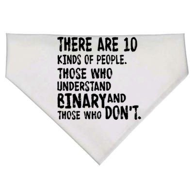 There Are 10 Kind of People Binary USA-Made Doggie Bandana