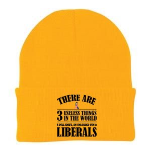 There Are 3 Useless Things In The World Knit Cap Winter Beanie