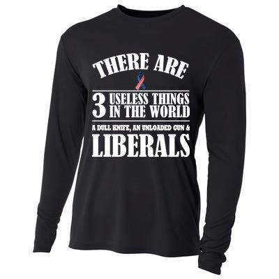 There Are 3 Useless Things In The World Cooling Performance Long Sleeve Crew