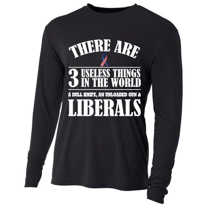 There Are 3 Useless Things In The World Cooling Performance Long Sleeve Crew