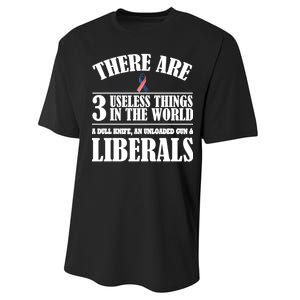 There Are 3 Useless Things In The World Performance Sprint T-Shirt