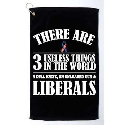 There Are 3 Useless Things In The World Golf Towel