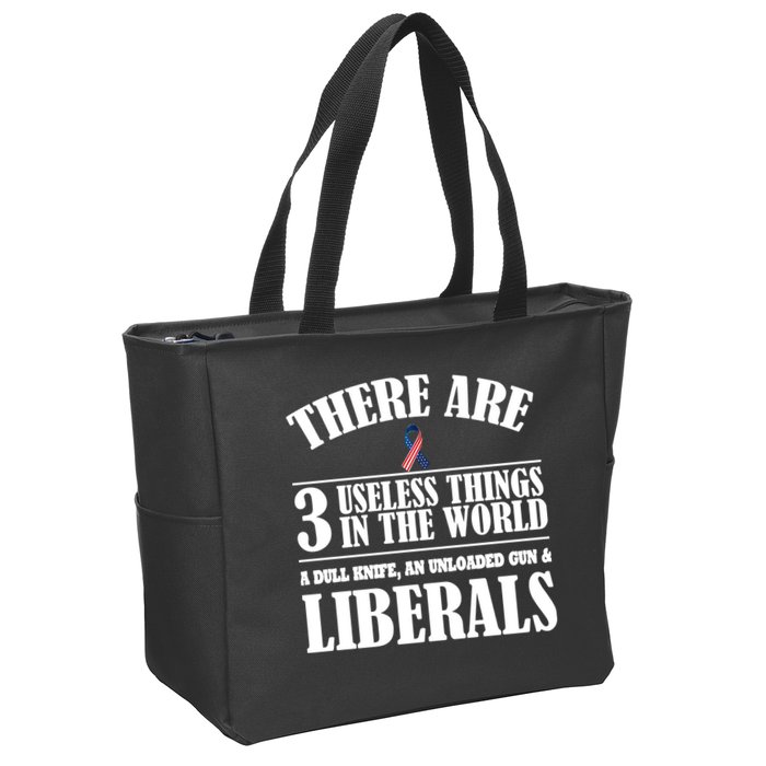 There Are 3 Useless Things In The World Zip Tote Bag