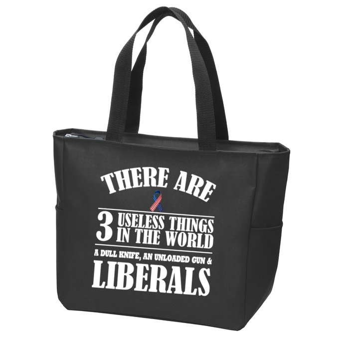There Are 3 Useless Things In The World Zip Tote Bag