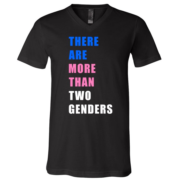 There Are More Than Two Genders V-Neck T-Shirt