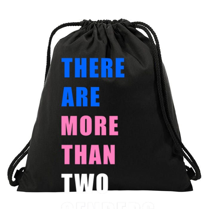 There Are More Than Two Genders Drawstring Bag