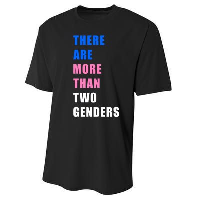 There Are More Than Two Genders Performance Sprint T-Shirt