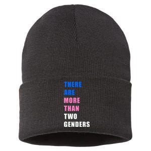 There Are More Than Two Genders Sustainable Knit Beanie