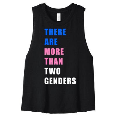 There Are More Than Two Genders Women's Racerback Cropped Tank