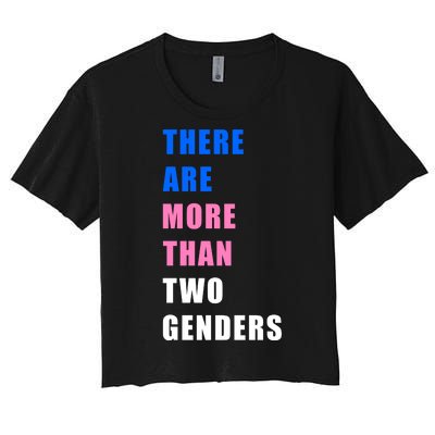 There Are More Than Two Genders Women's Crop Top Tee