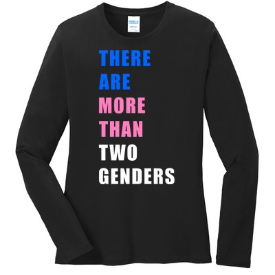 There Are More Than Two Genders Ladies Long Sleeve Shirt