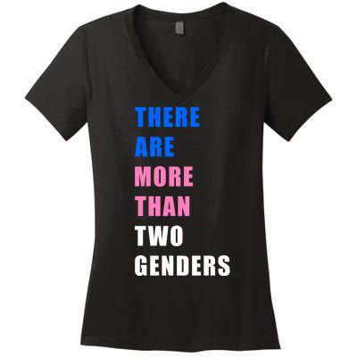 There Are More Than Two Genders Women's V-Neck T-Shirt