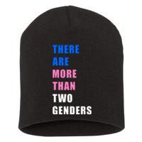 There Are More Than Two Genders Short Acrylic Beanie