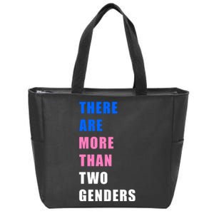 There Are More Than Two Genders Zip Tote Bag