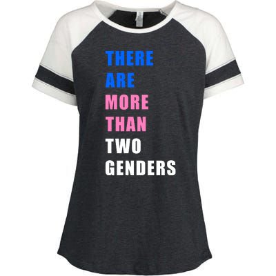 There Are More Than Two Genders Enza Ladies Jersey Colorblock Tee