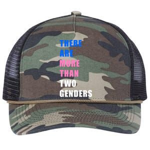 There Are More Than Two Genders Retro Rope Trucker Hat Cap