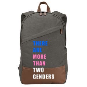 There Are More Than Two Genders Cotton Canvas Backpack