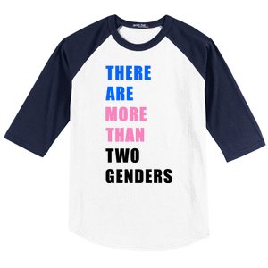 There Are More Than Two Genders Baseball Sleeve Shirt