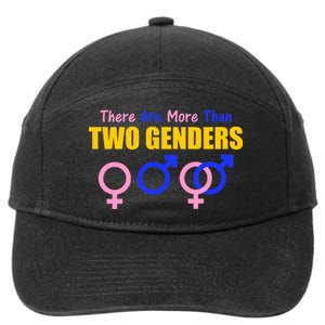 There Are More Than Two Genders Gender Signs 7-Panel Snapback Hat