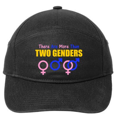 There Are More Than Two Genders Gender Signs 7-Panel Snapback Hat