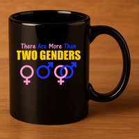 There Are More Than Two Genders Gender Signs 11oz C Handle Ceramic Mug