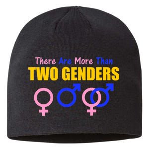 There Are More Than Two Genders Gender Signs Sustainable Beanie