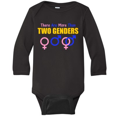 There Are More Than Two Genders Gender Signs Baby Long Sleeve Bodysuit