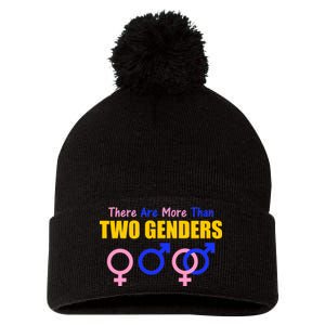 There Are More Than Two Genders Gender Signs Pom Pom 12in Knit Beanie