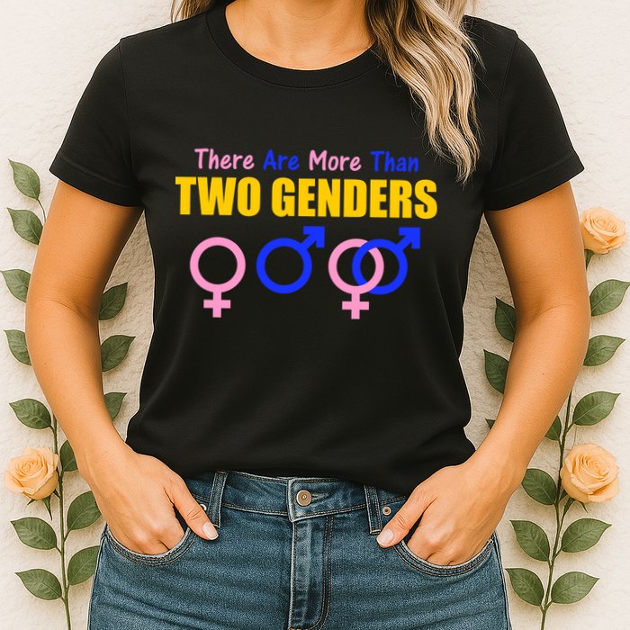 There Are More Than Two Genders Gender Signs Womens T-Shirt