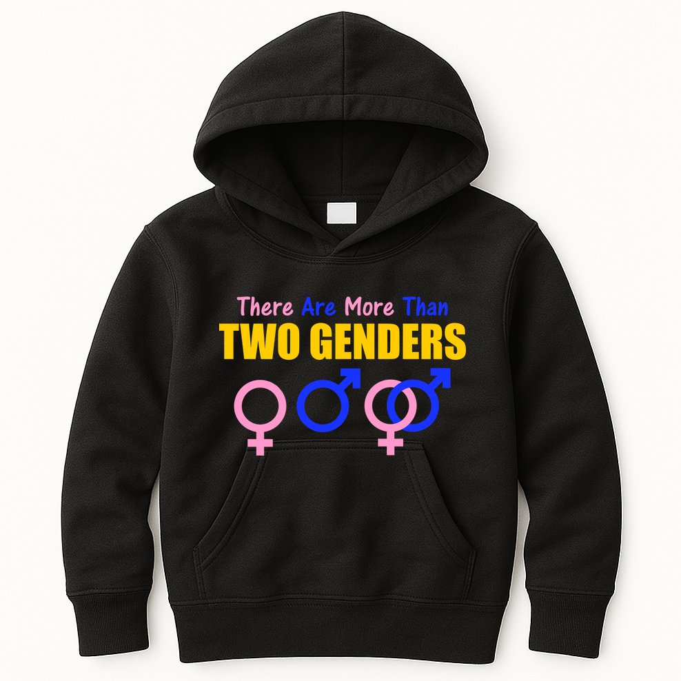 There Are More Than Two Genders Gender Signs Kids Hoodie