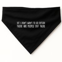 There Are People Outside Funny Meme USA-Made Doggie Bandana
