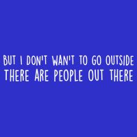 There Are People Outside Funny Meme Premium T-Shirt