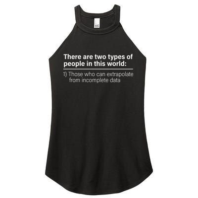 There Are Two Types Of People In This World Women's Perfect Tri Rocker Tank