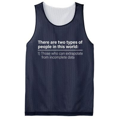 There Are Two Types Of People In This World Mesh Reversible Basketball Jersey Tank