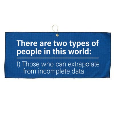 There Are Two Types Of People In This World Large Microfiber Waffle Golf Towel