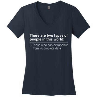 There Are Two Types Of People In This World Women's V-Neck T-Shirt