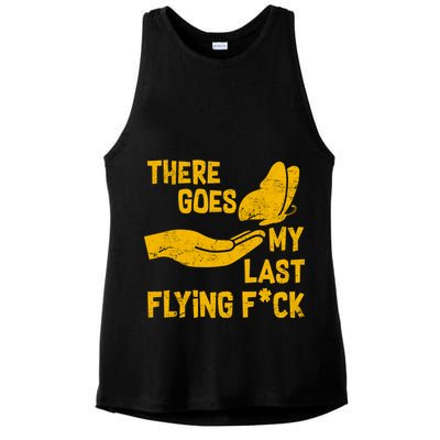 There Goes My Last Flying F*ck Ladies PosiCharge Tri-Blend Wicking Tank