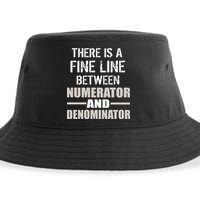 There Is A Fine Line Between Numerator And Denominator Sustainable Bucket Hat