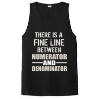 There Is A Fine Line Between Numerator And Denominator PosiCharge Competitor Tank