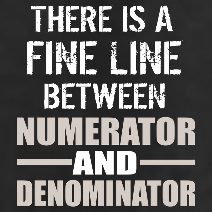 There Is A Fine Line Between Numerator And Denominator Trucker Hat