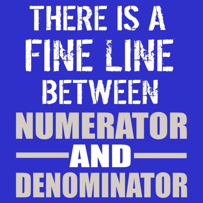 There Is A Fine Line Between Numerator And Denominator Hoodie